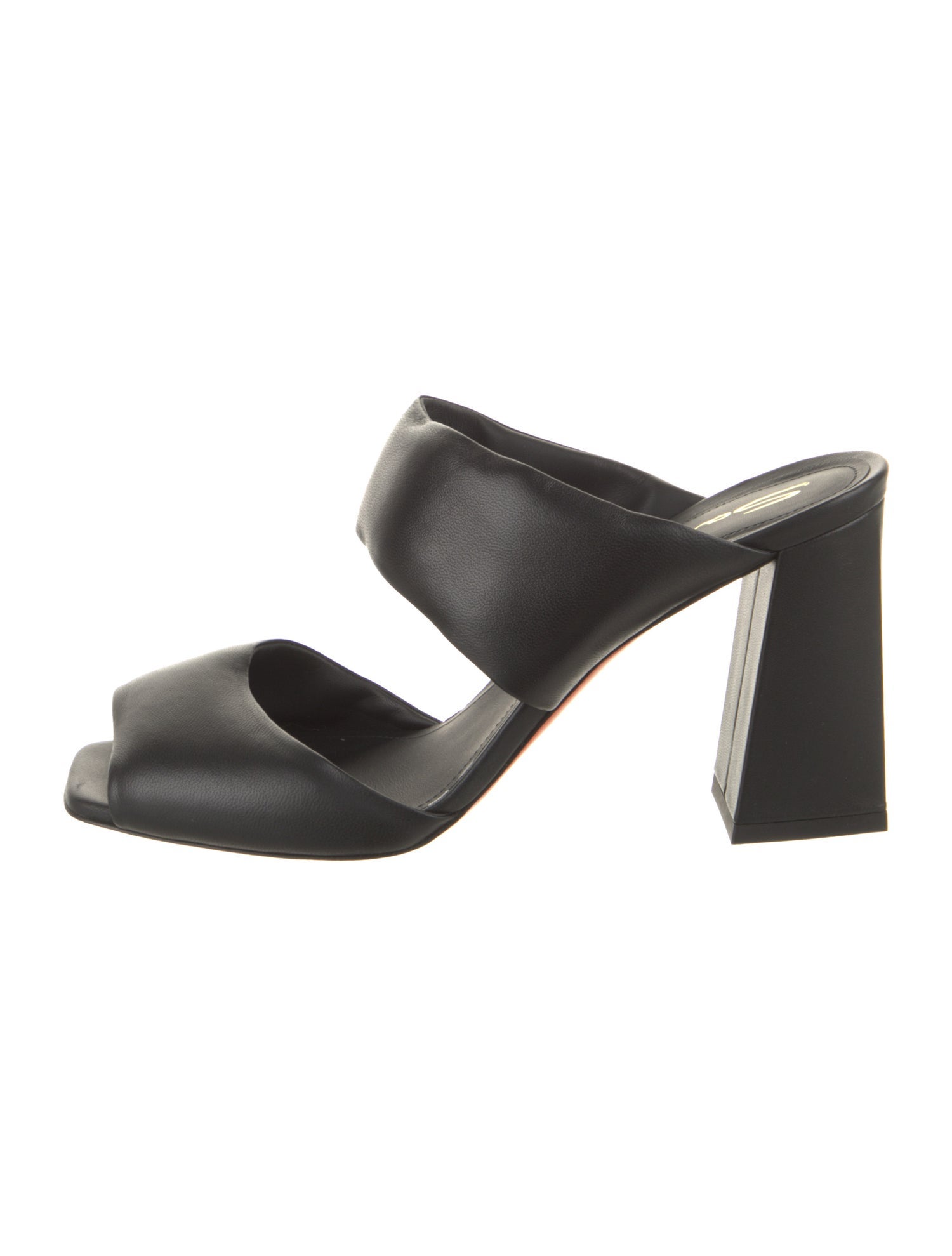 Santoni Leather Slides