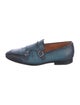 Santoni Leather Monk Straps
