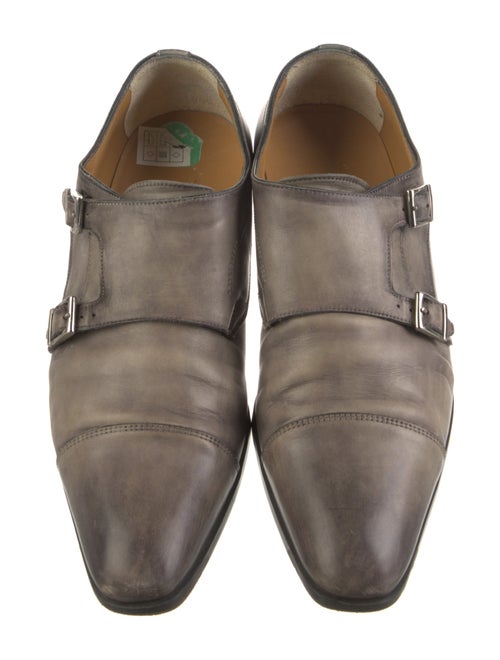 Santoni Leather Monk Straps