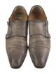 Santoni Leather Monk Straps