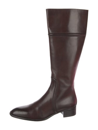 Santoni Leather Riding Boots