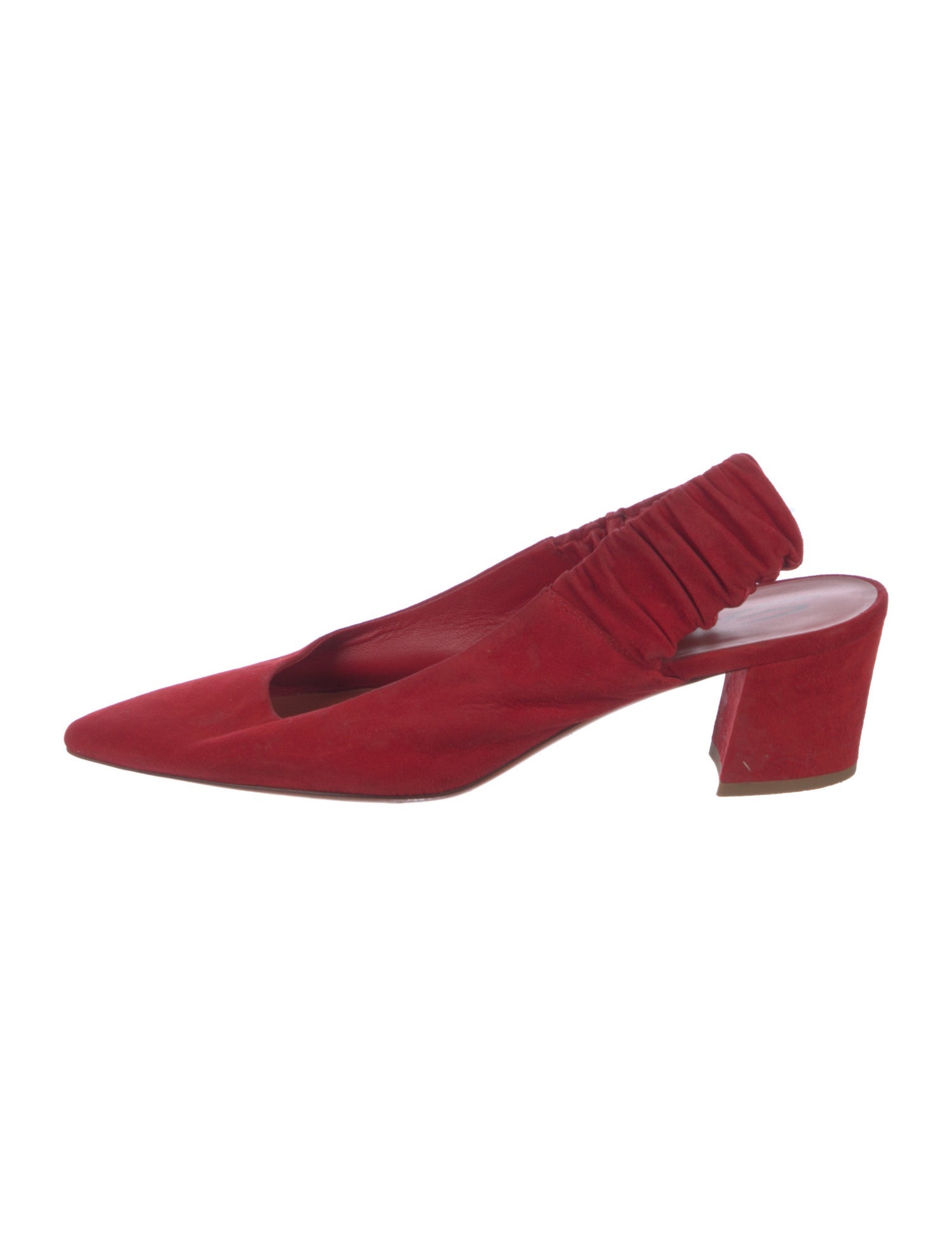 Santoni Suede Slingback Pumps