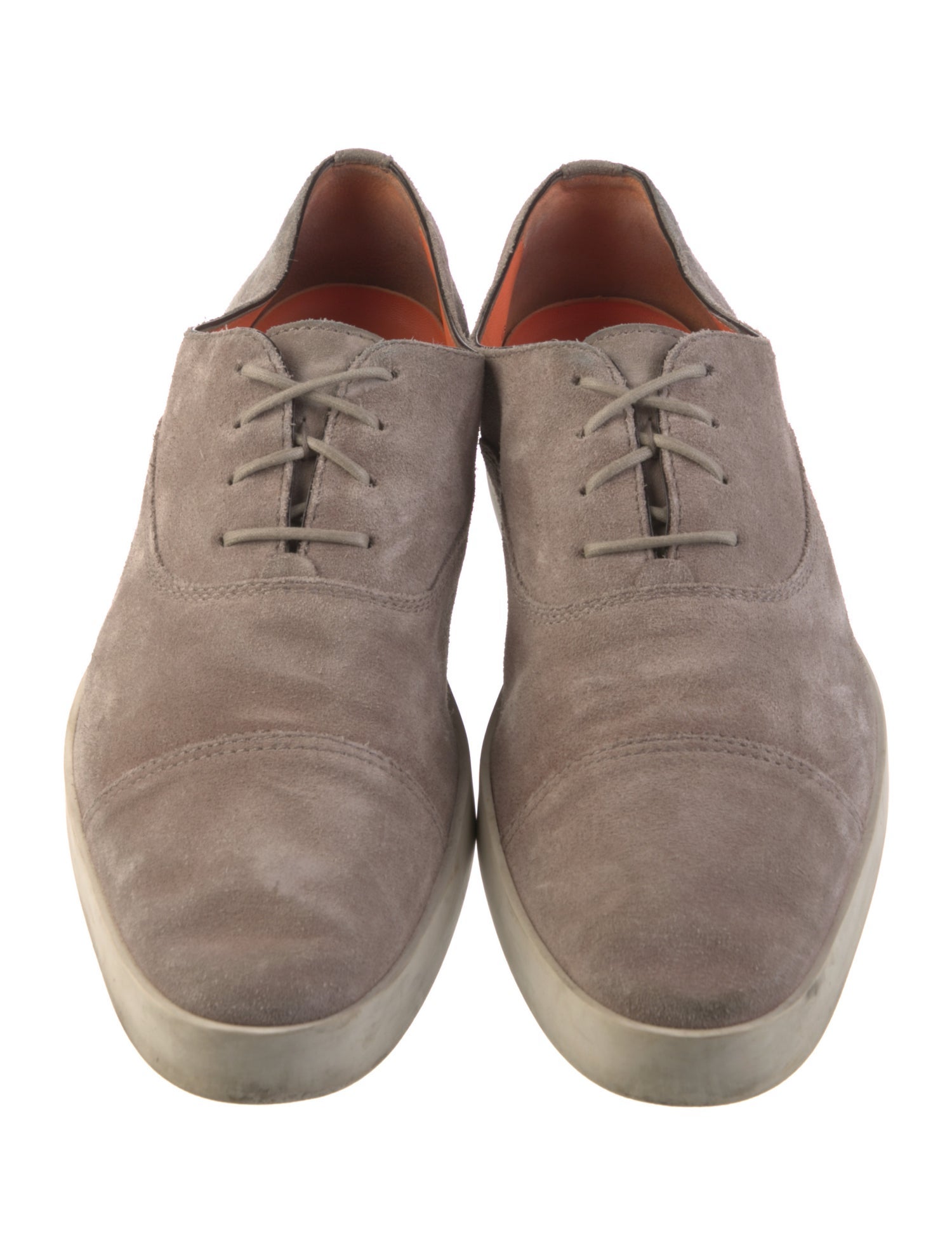 Santoni Suede Oxfords