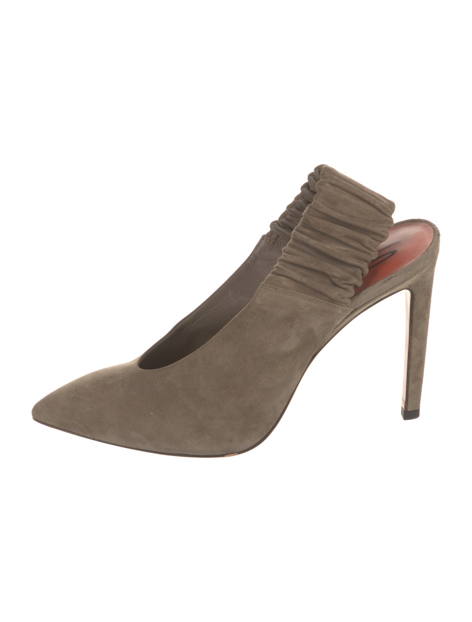 Santoni Suede Slingback Pumps