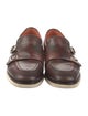 Santoni Leather Monk Straps