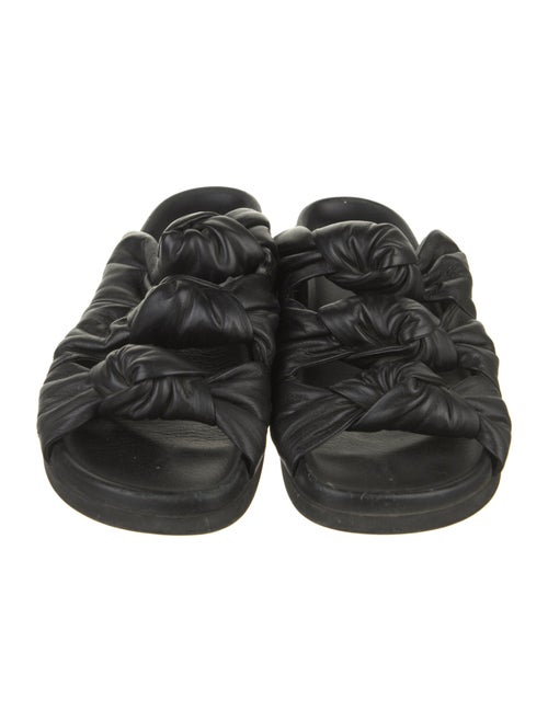 Santoni Leather Slides