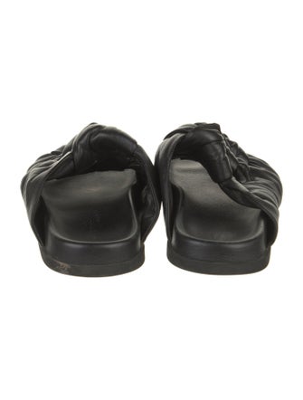 Santoni Leather Slides