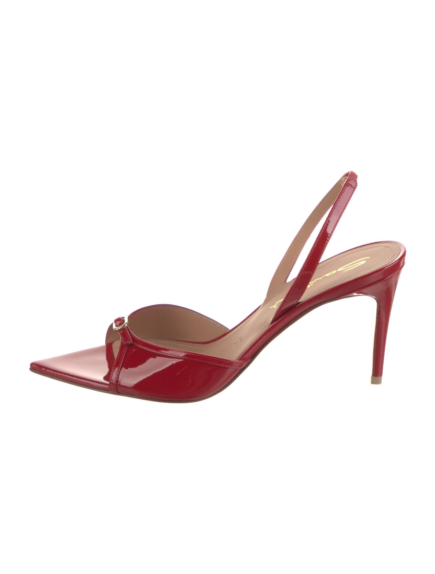 Santoni Patent Leather Slingback Sandals