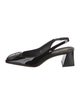 Santoni Patent Leather Slingback Pumps