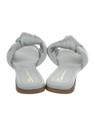 Santoni Leather Slides
