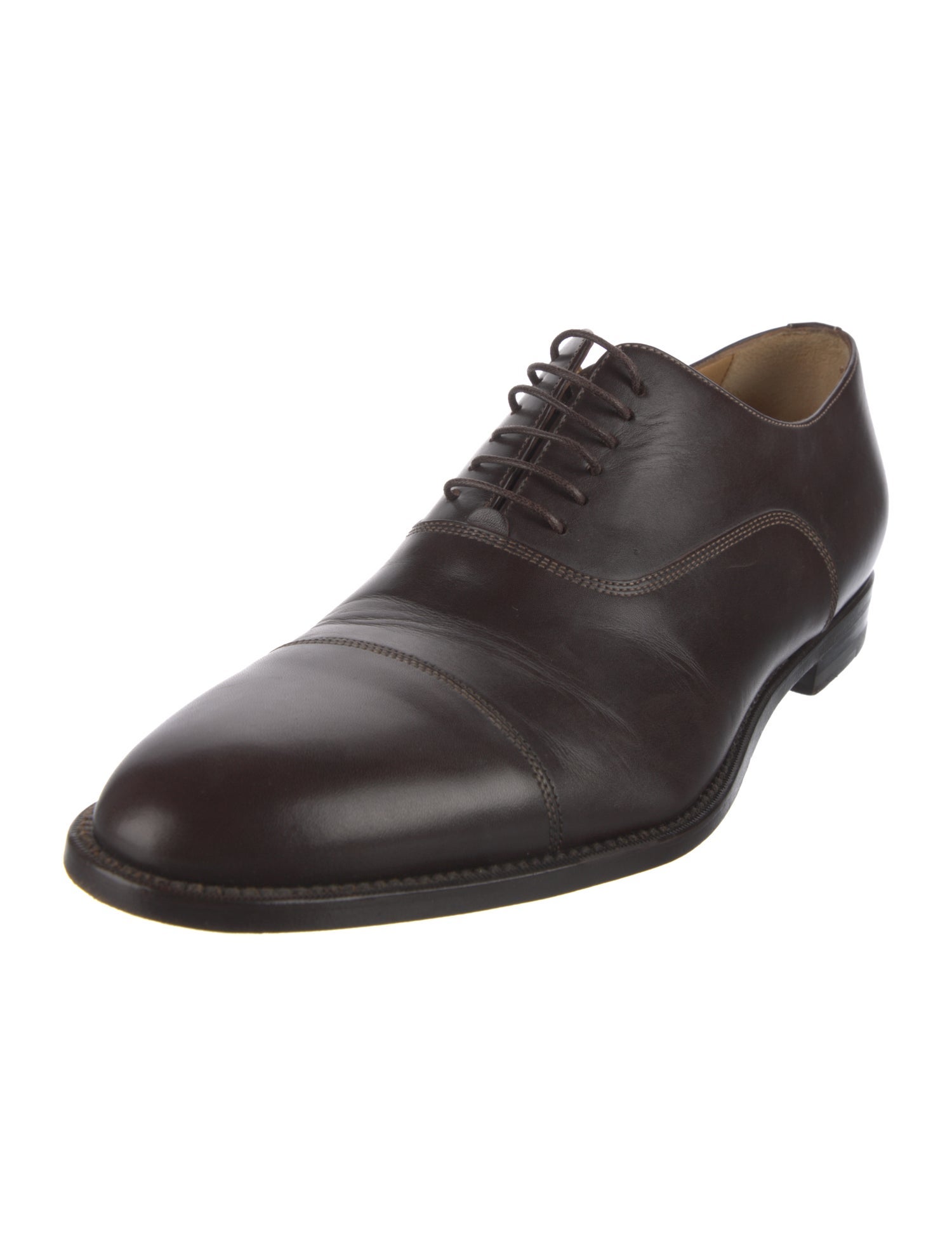 Santoni Leather Oxfords