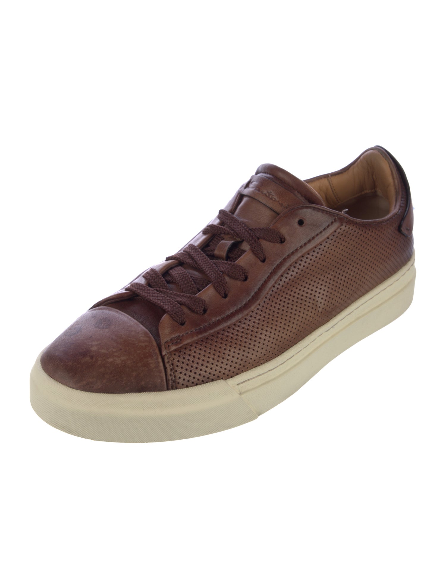 Santoni Leather Sneakers