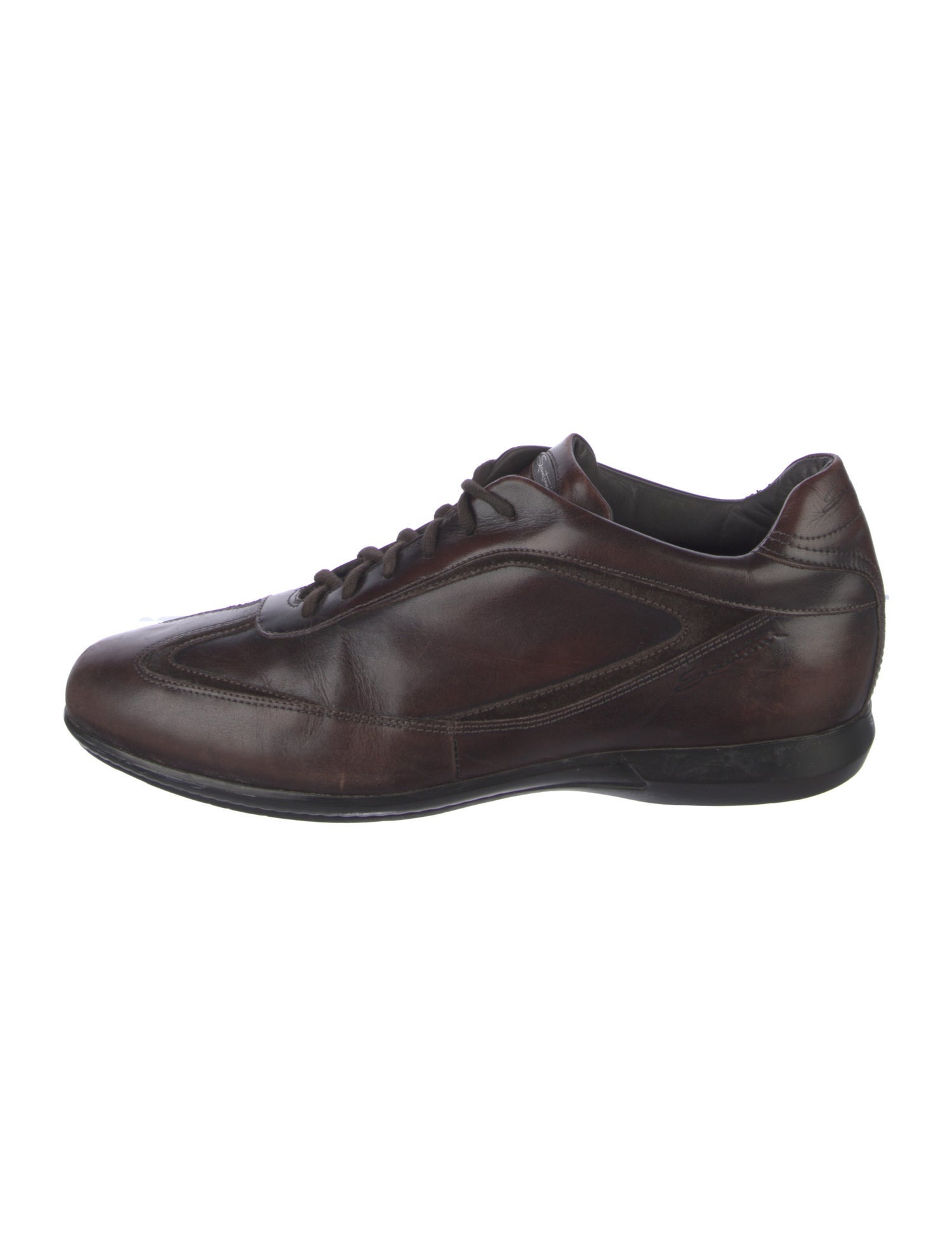 Santoni Leather Sneakers