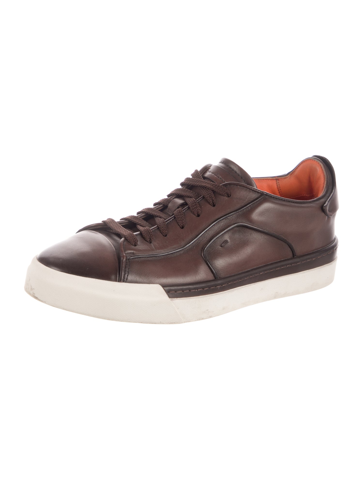 Santoni Leather Sneakers