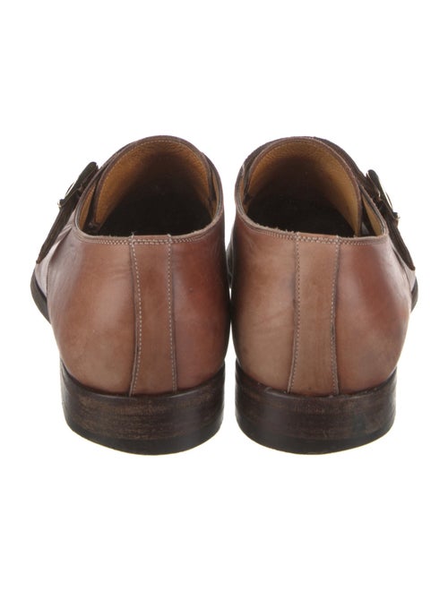 Santoni Leather Monk Straps