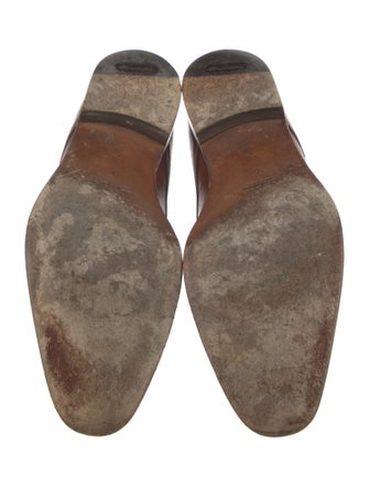 Santoni Leather Monk Straps