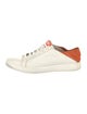 Santoni Leather Colorblock Pattern Sneakers