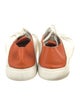 Santoni Leather Colorblock Pattern Sneakers