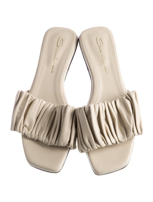 Santoni Leather Slides