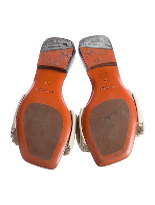 Santoni Leather Slides