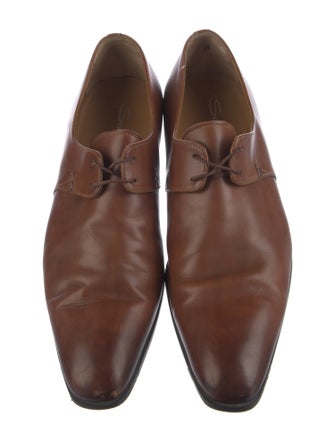 Santoni Leather Derby Shoes
