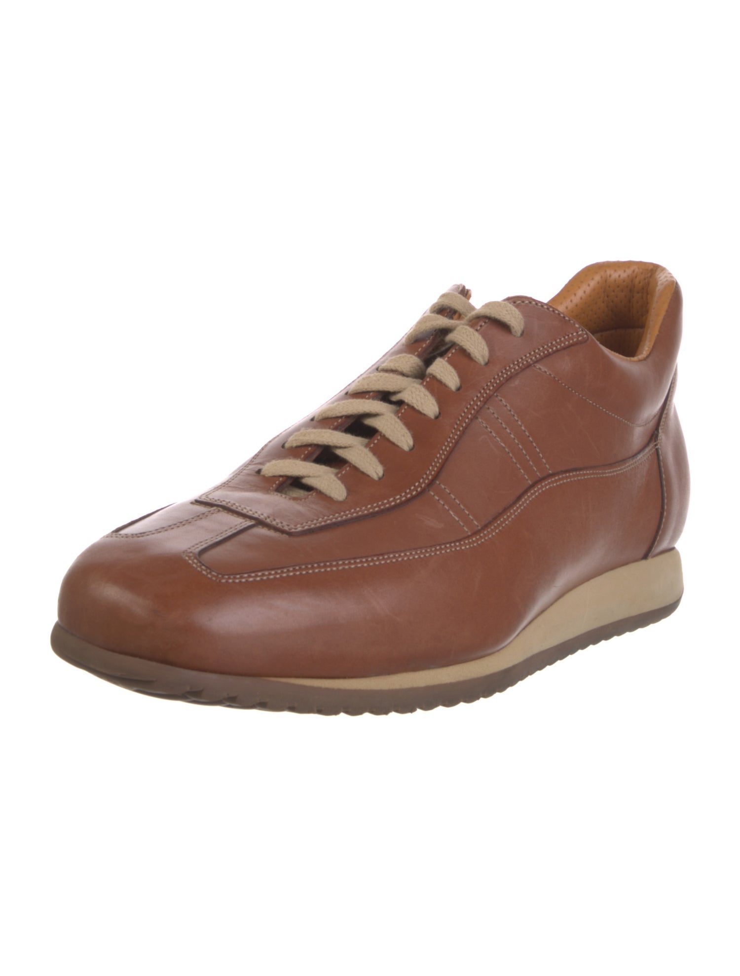 Santoni Leather Sneakers