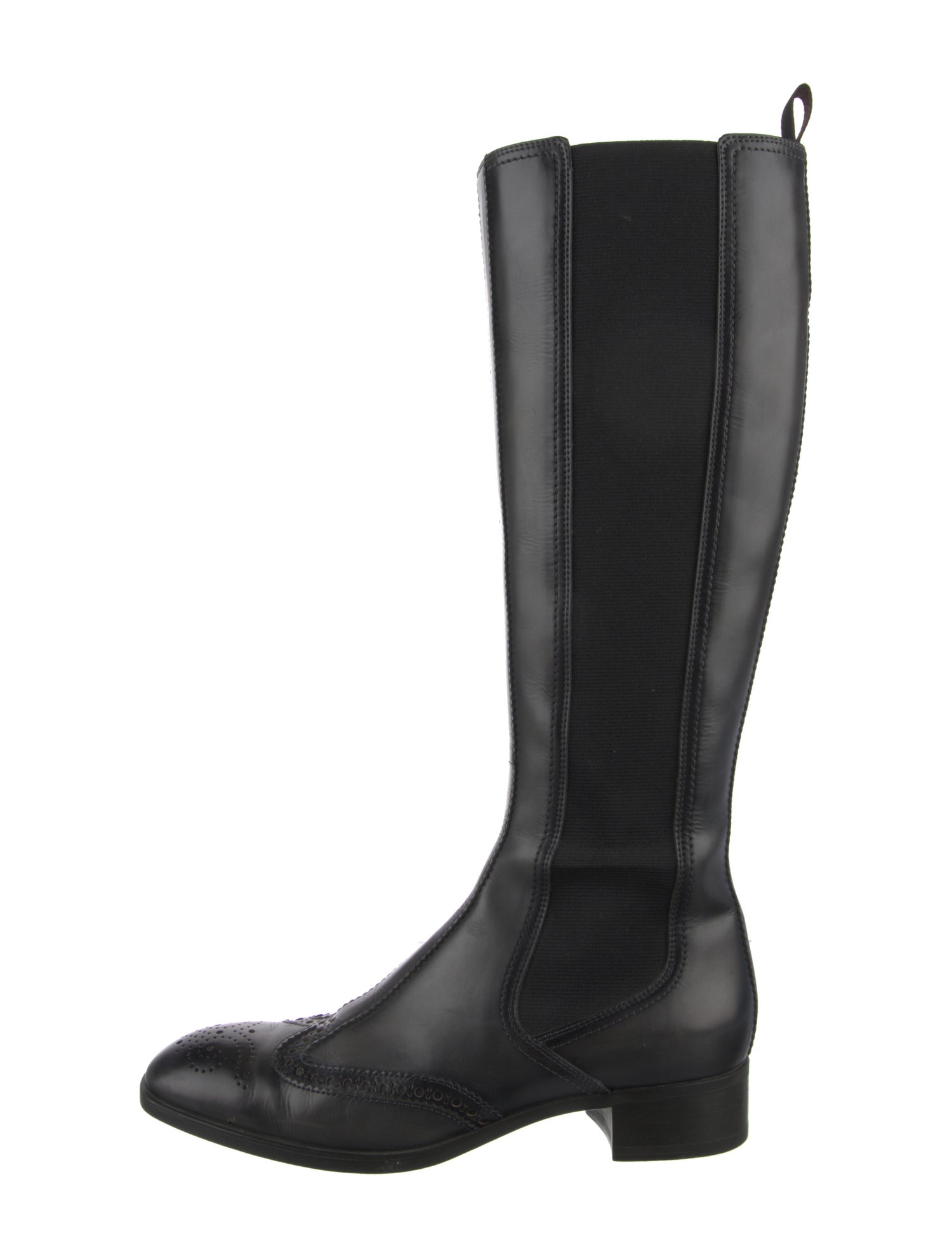 Santoni Leather Riding Boots