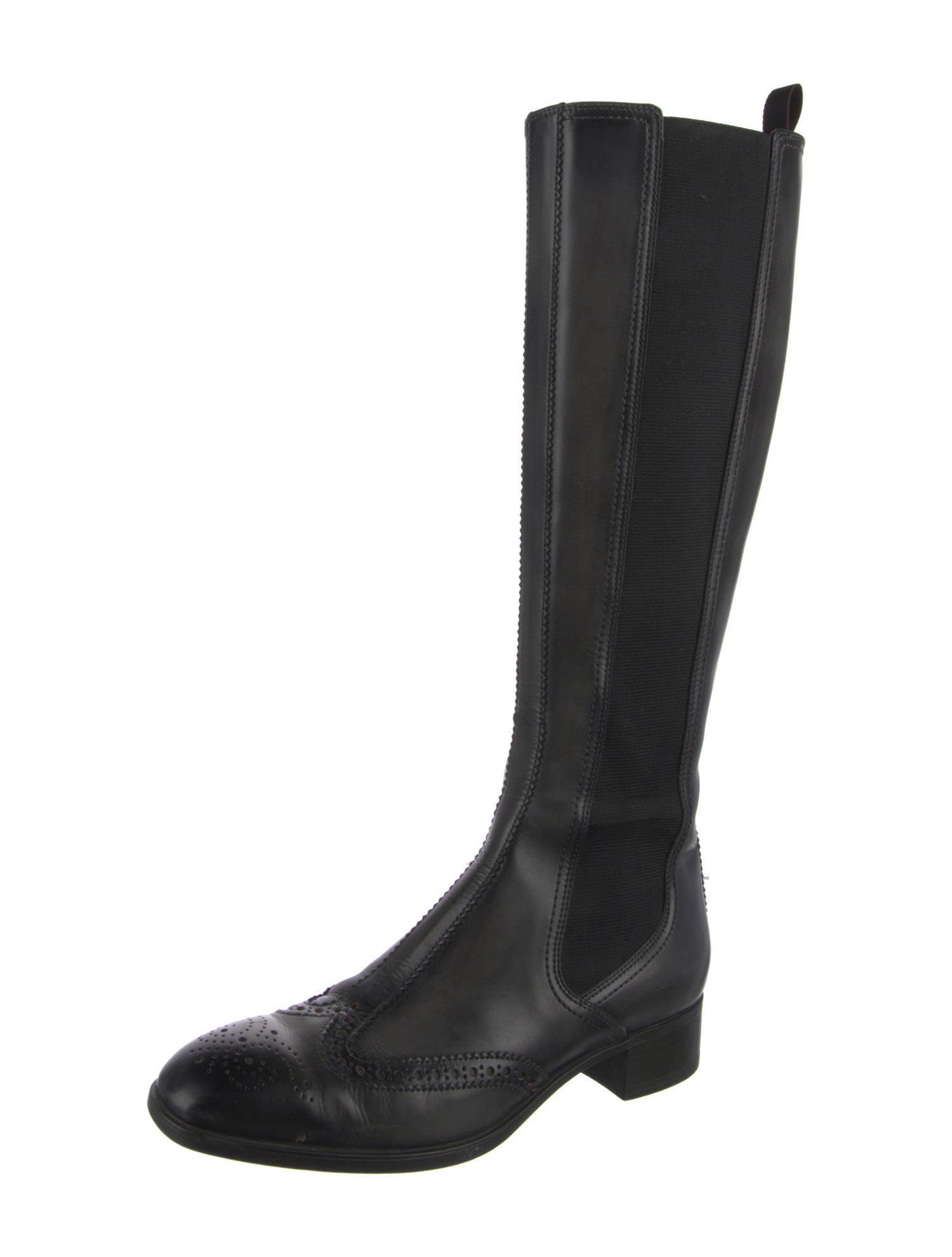 Santoni Leather Riding Boots