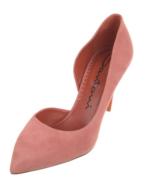 Santoni Suede D'Orsay Pumps