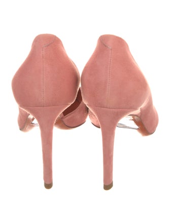 Santoni Suede D'Orsay Pumps