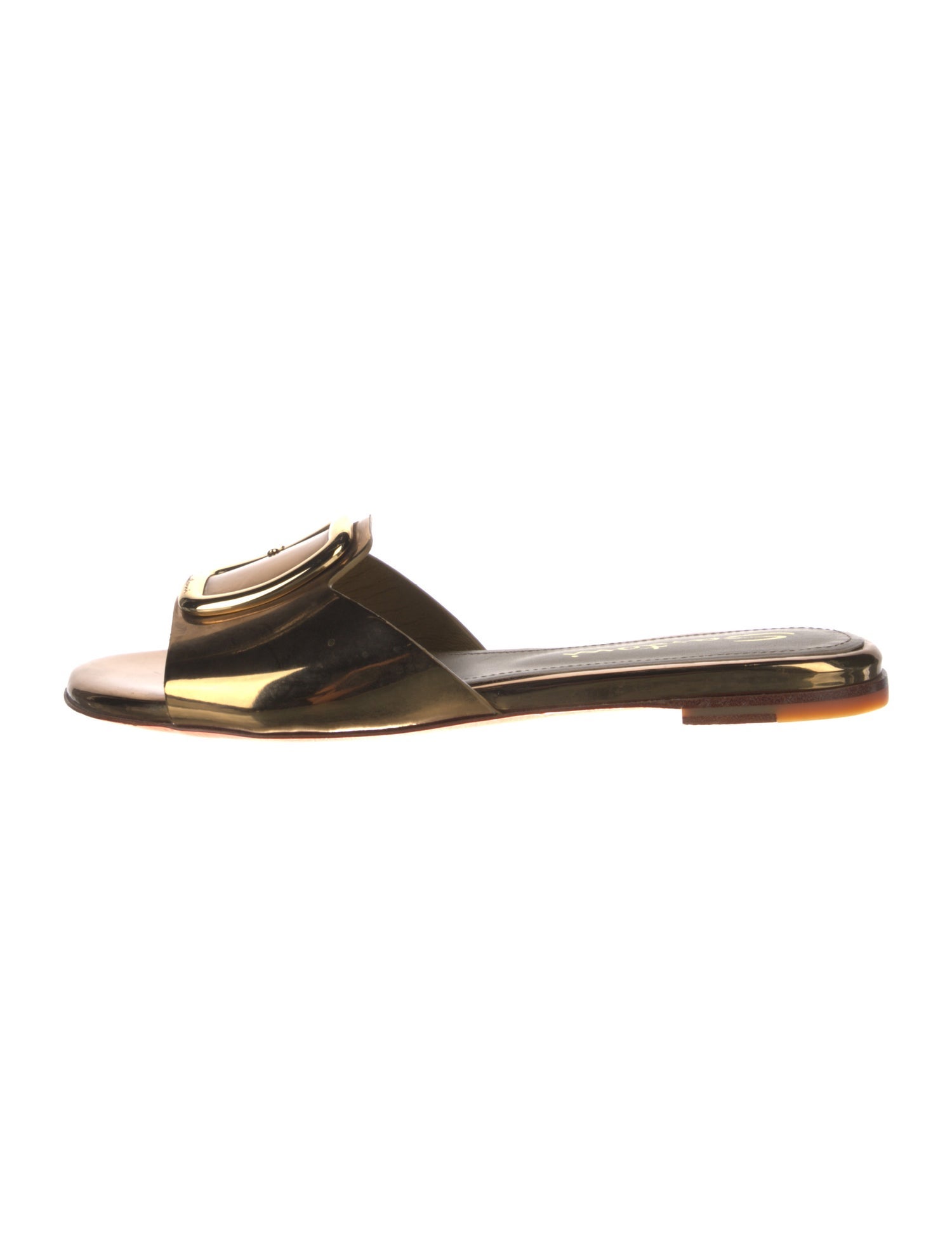 Santoni Leather Slides