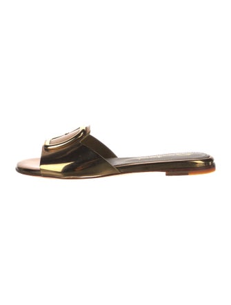Santoni Leather Slides