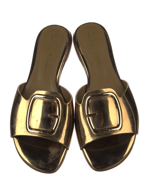 Santoni Leather Slides