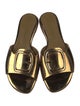 Santoni Leather Slides