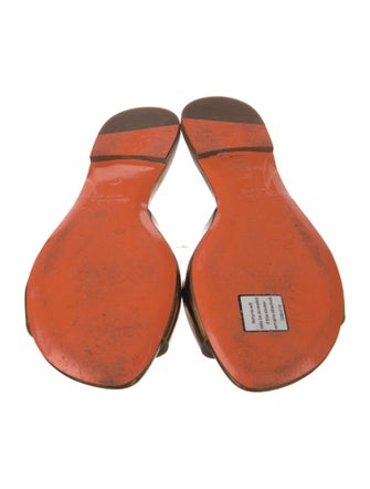 Santoni Leather Slides