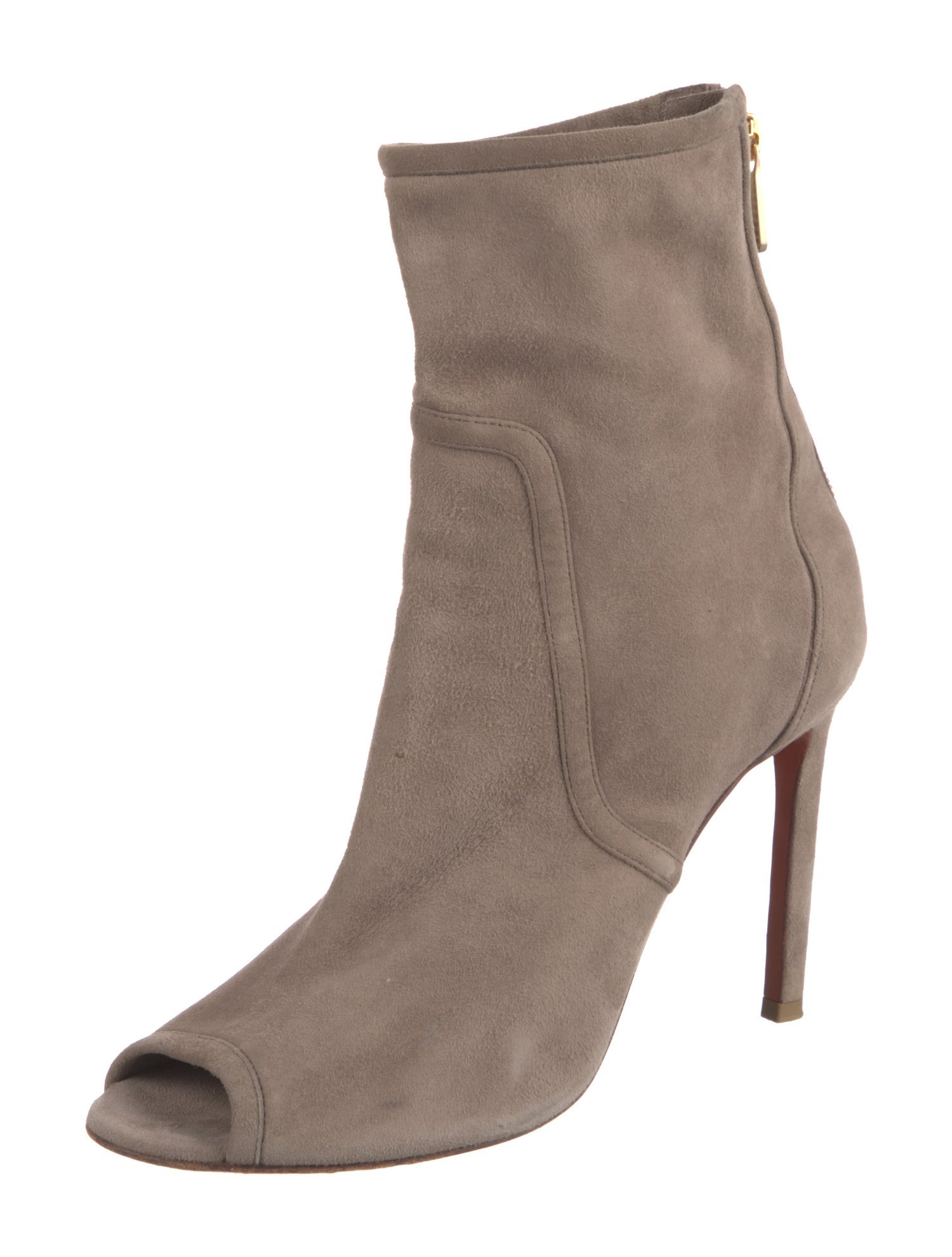 Santoni Suede Cutout Accent Boots