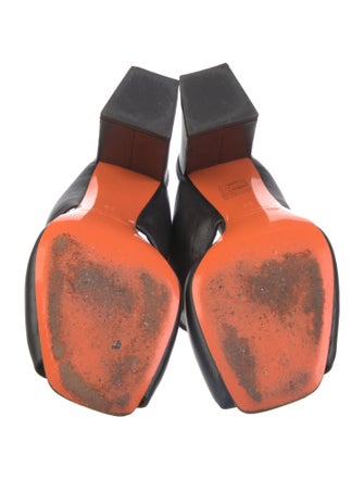 Santoni Leather Slides