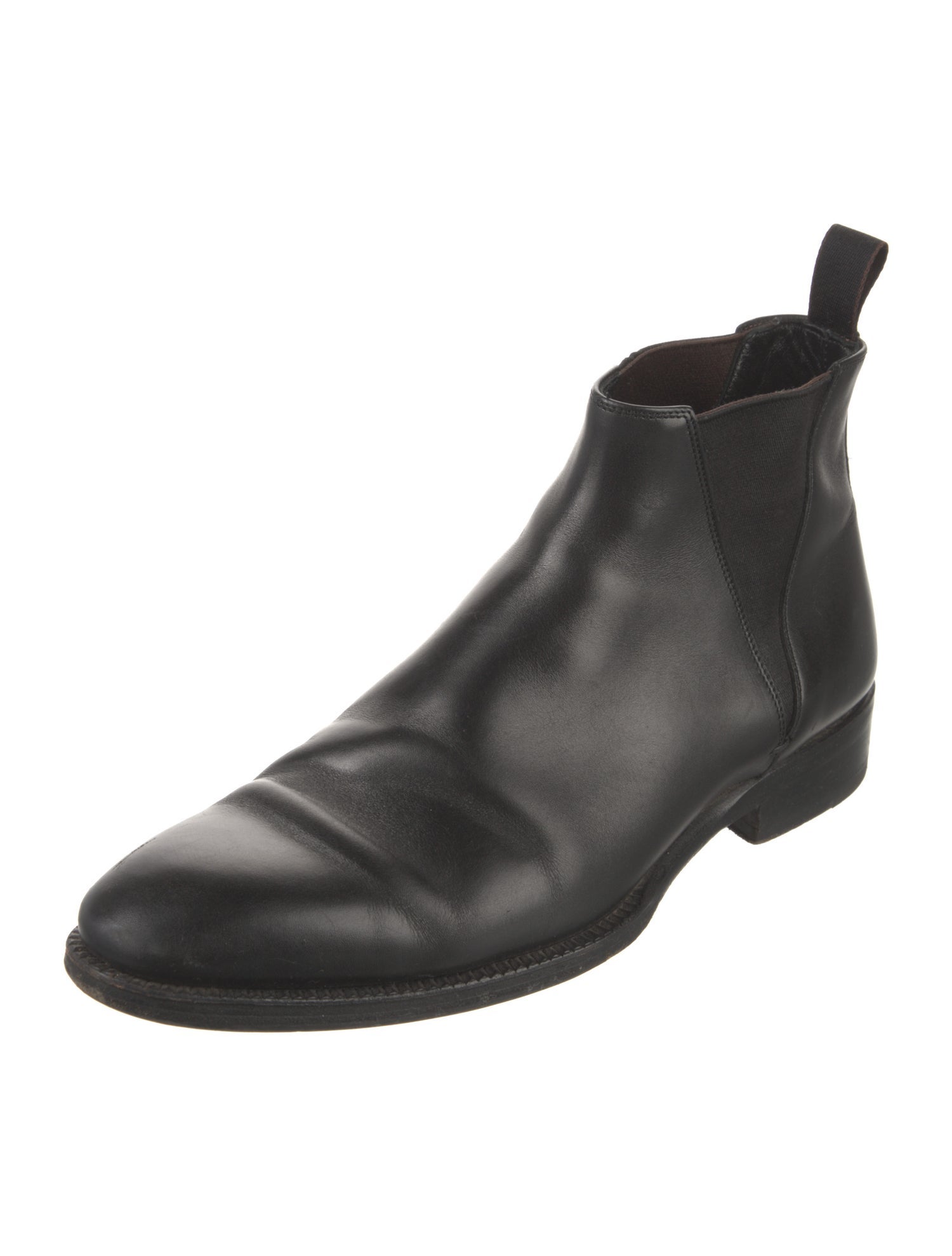 Santoni Leather Chelsea Boots