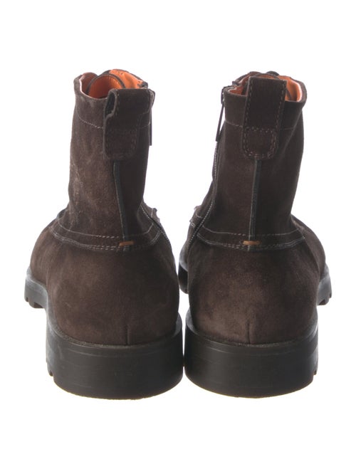 Santoni Suede Lace-Up Boots
