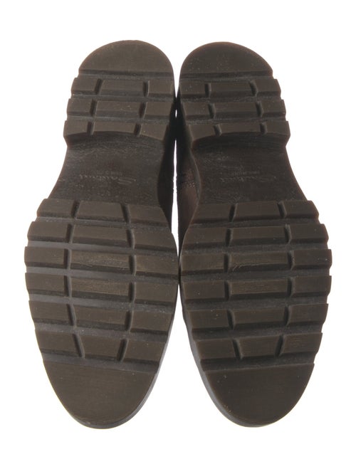 Santoni Suede Lace-Up Boots