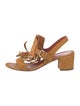 Santoni Suede Slingback Sandals