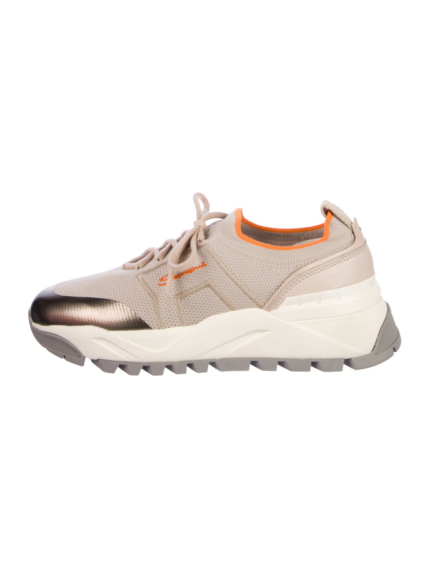 Santoni Leather Athletic Sneakers