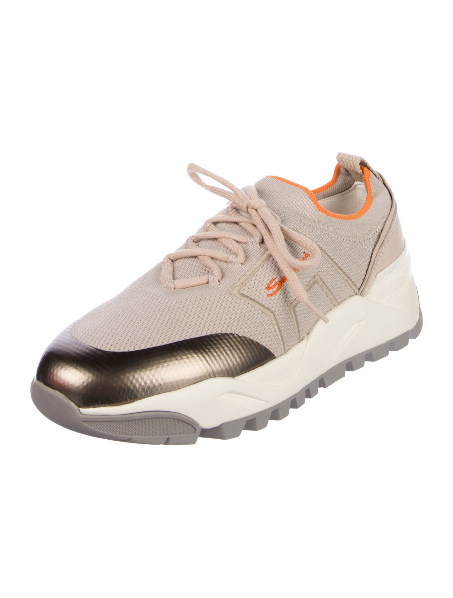 Santoni Leather Athletic Sneakers