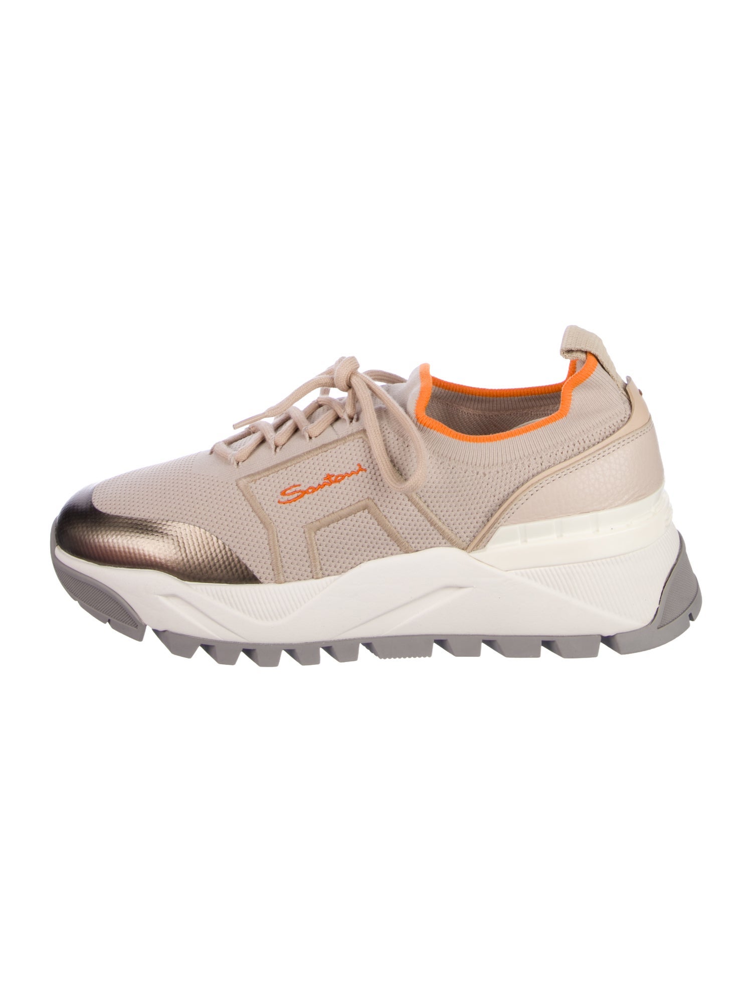 Santoni Leather Athletic Sneakers
