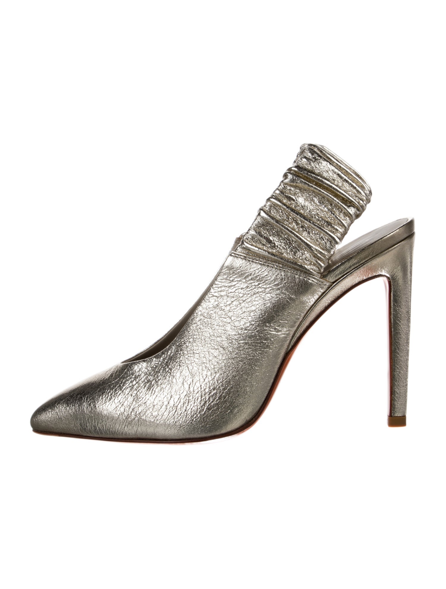 Santoni Leather Slingback Pumps