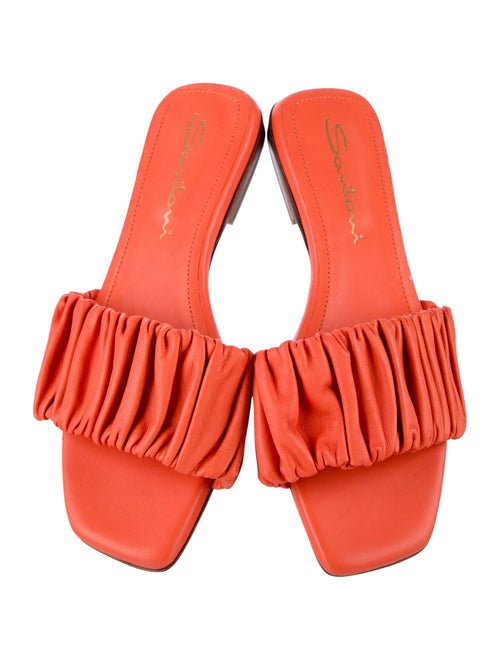 Santoni Leather Slides