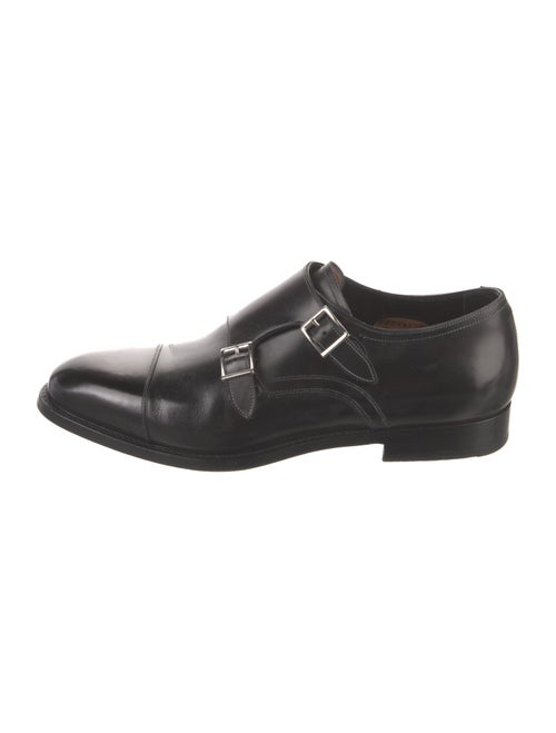 Santoni Leather Monk Straps