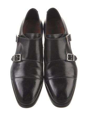 Santoni Leather Monk Straps