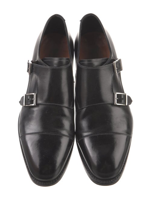 Santoni Leather Monk Straps