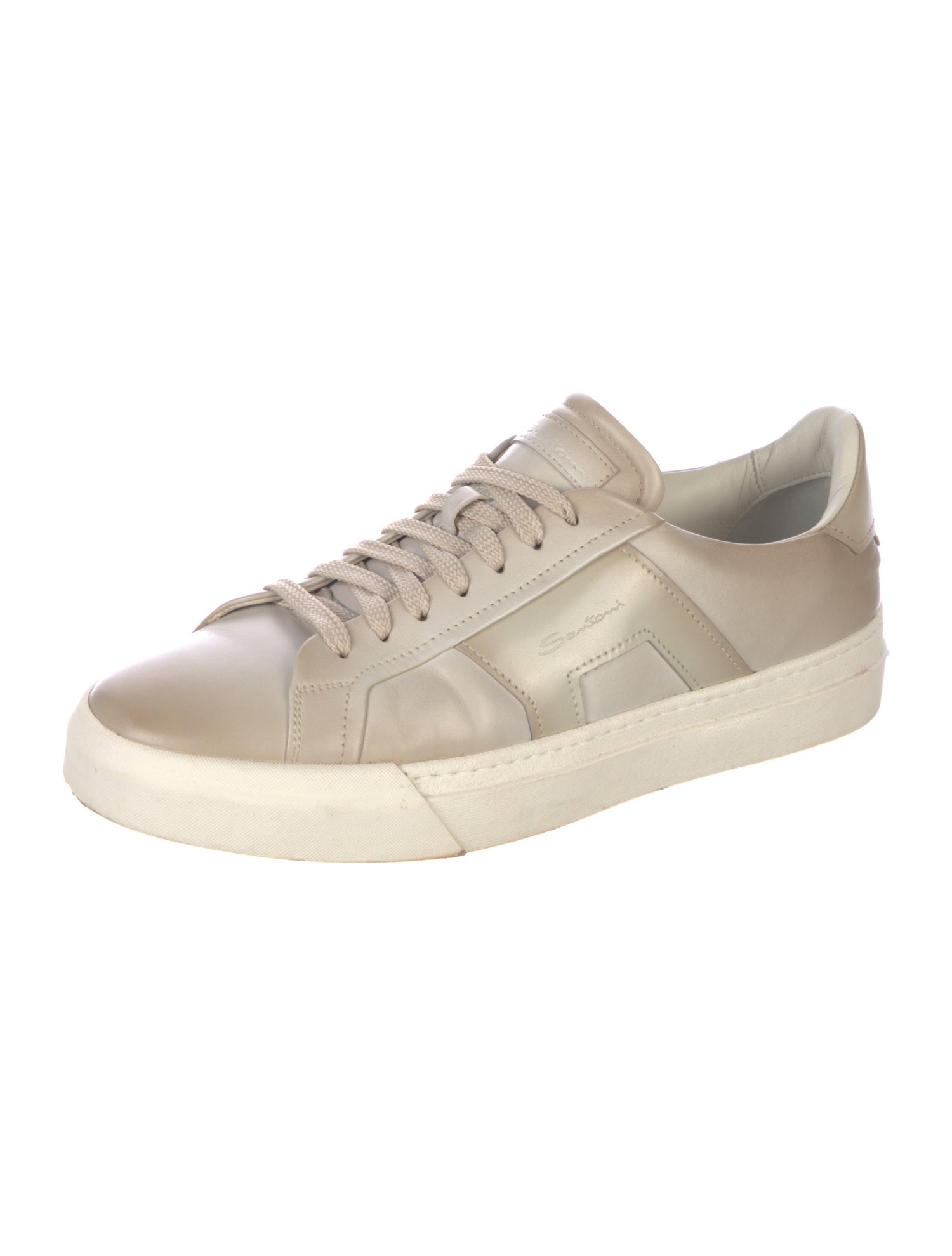 Santoni Leather Sneakers